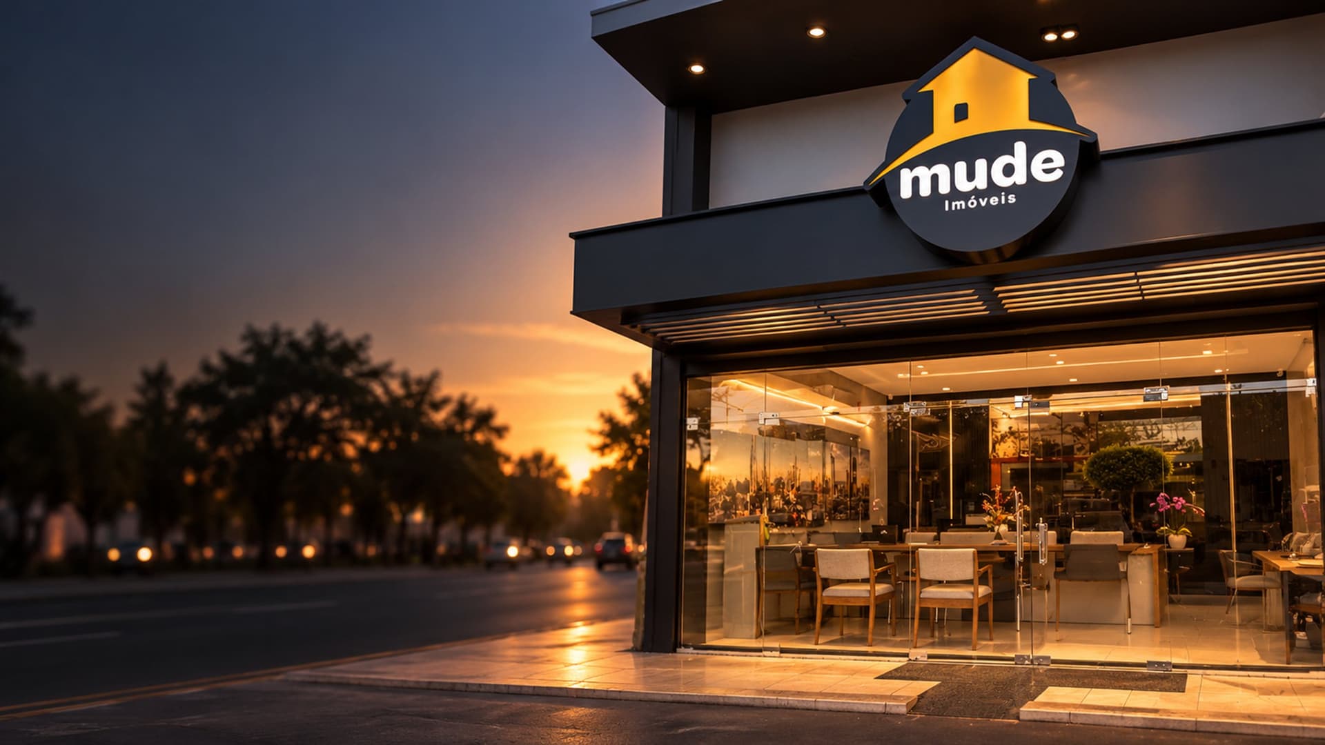 Fachada da Mude Imóveis